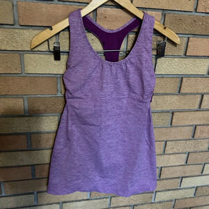 Lululemon Racerback Tank Top Open Side Purple Size 6